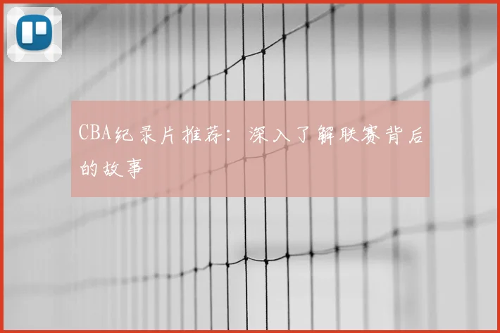 CBA纪录片推荐:深入了解联赛背后的故事